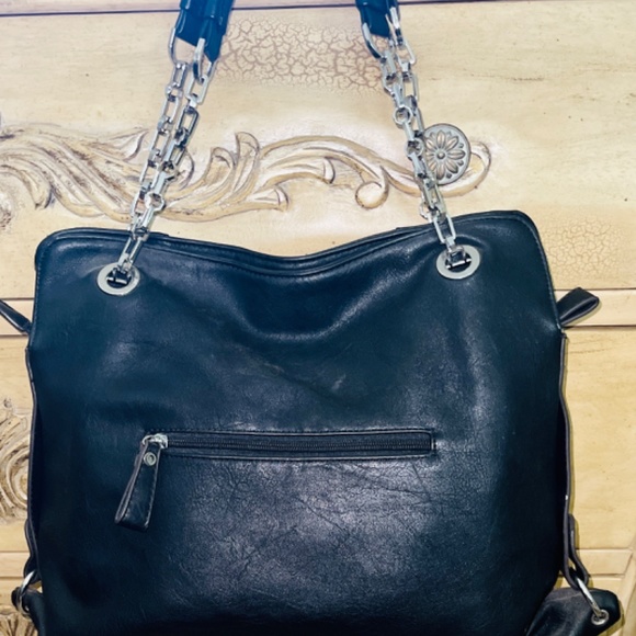 BRAND NEW GORGEOUS BLACK, RHINESTONE, ANIMAL PRINT HANDBAG - Picture 2 of 3